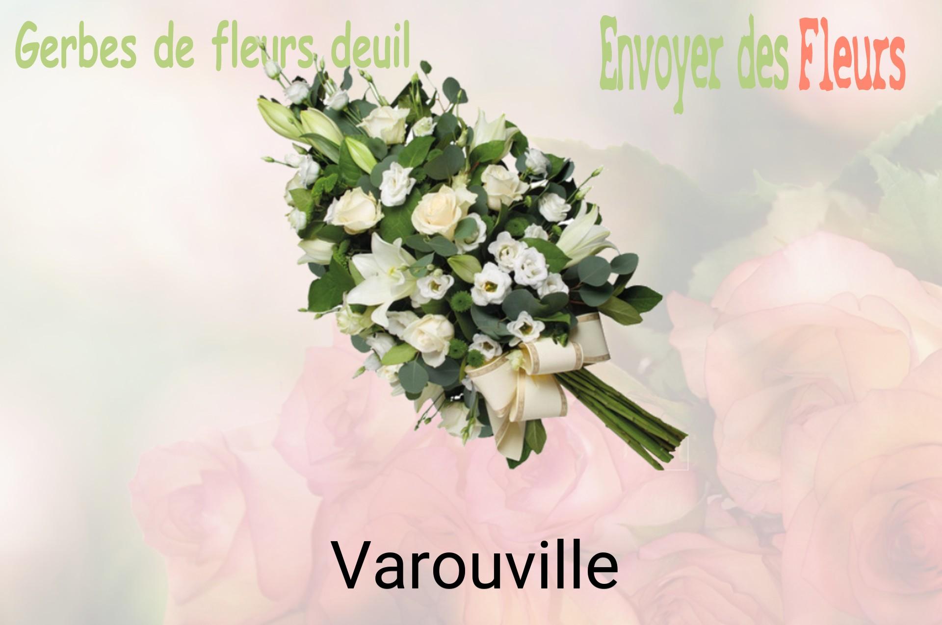 Gerbe de fleurs de deuil livrée à Varouville